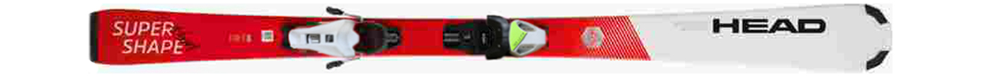 Горные лыжи с креплениями Head Supershape JRS Feuz White/Red + JRS 7.5 GW