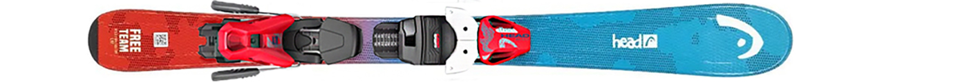 Горные лыжи с креплениями Head Free Team JR JRS + JRS 7.5 GW Red