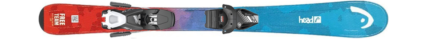 Горные лыжи с креплениями Head Free Team JR + SX 7.5 GW