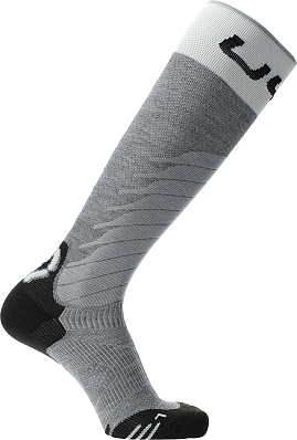  UYN Women Ski One Merino Socks (Grey Melange/White)