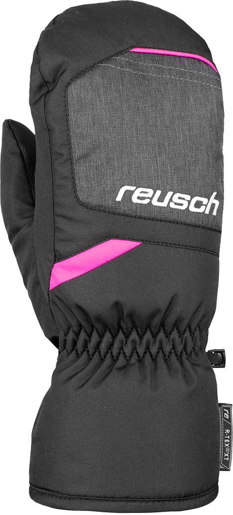  Reusch Bennet R-TEX XT Junior Mitten (Black/Black Melang/Pink Glo)