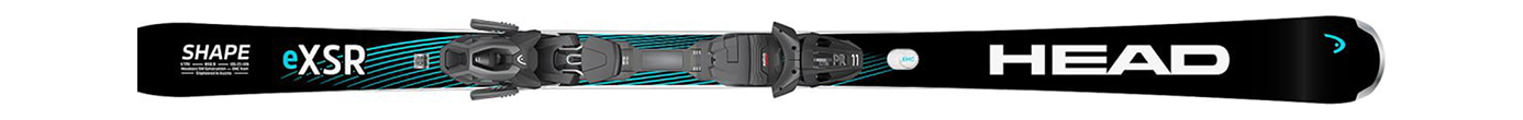 Горные лыжи с креплениями Head Shape e.XSR  LYT-PR + PR 11 GW Black-White