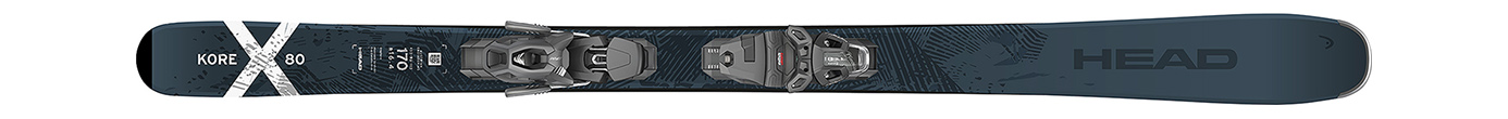 Горные лыжи с креплениями Head Kore X 80 LYT-PR + PRW 11 GW
