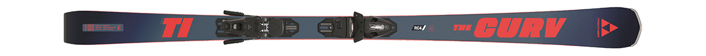 Горные лыжи с креплениями Fischer The Curv TI + RS 10 GW PR