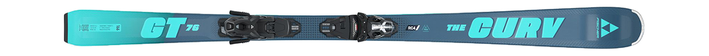 Горные лыжи с креплениями Fischer The Curv GT 76 + RSW 10 GW PR