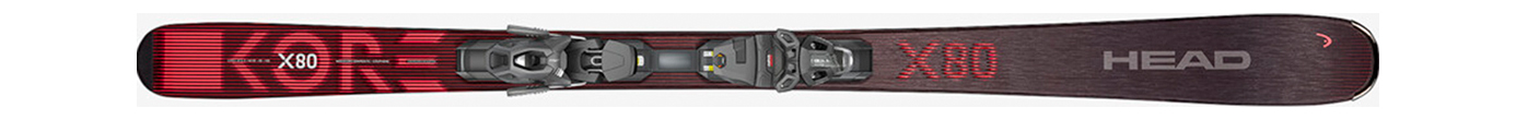 Горные лыжи с креплениями Head Kore X 80 R LYT-PR + PR 11 GW Black/Red