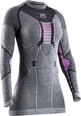  X-Bionic Merino Shirt LG SL WMN (Black-Grey-Magnolia)