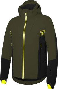 Adler Jacket (Dark Khaki/Black/Acid Green XXL)