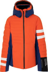 201 - Eco-Down Ski Jacket (P.Orange/E-Blue/White L)