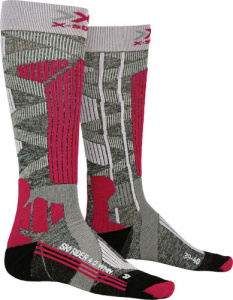 X-Socks Ski Rider 4.0 W (Stone grey melange/Pink 41-42)