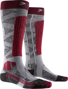 X-Socks Ski Rider silver 4.0 W (Stone Grey Melange/Plum 37-38)