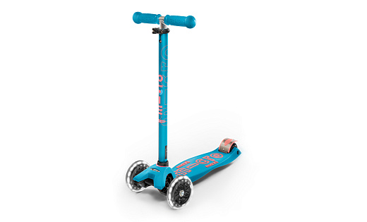 Самокат Micro Maxi Deluxe Led Аватар 2026 (Аква)
