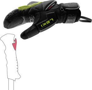 WCR Coach 3D Mitt Black/Ice Lemon (8.5)