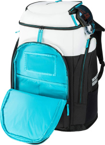 Rebels Racing Backpack L Black/White/Speed Blue (90L) (90L)