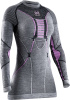 Merino Shirt LG SL WMN (Black-Grey-Magnolia XL)