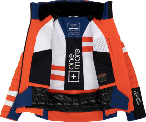 201 - Eco-Down Ski Jacket (P.Orange/E-Blue/White L)