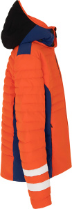 201 - Eco-Down Ski Jacket (P.Orange/E-Blue/White L)